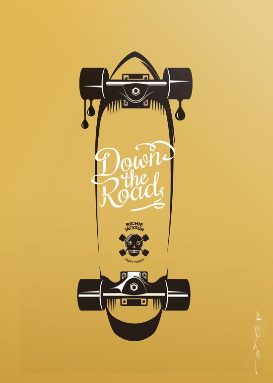Affiche sérigraphie Skate Richie Jackson en édition d'art limitée